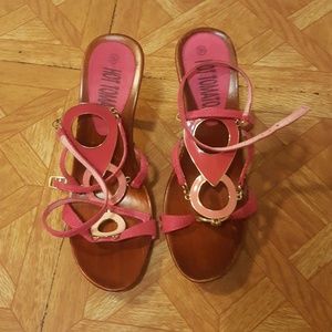 Hot tomato sandals